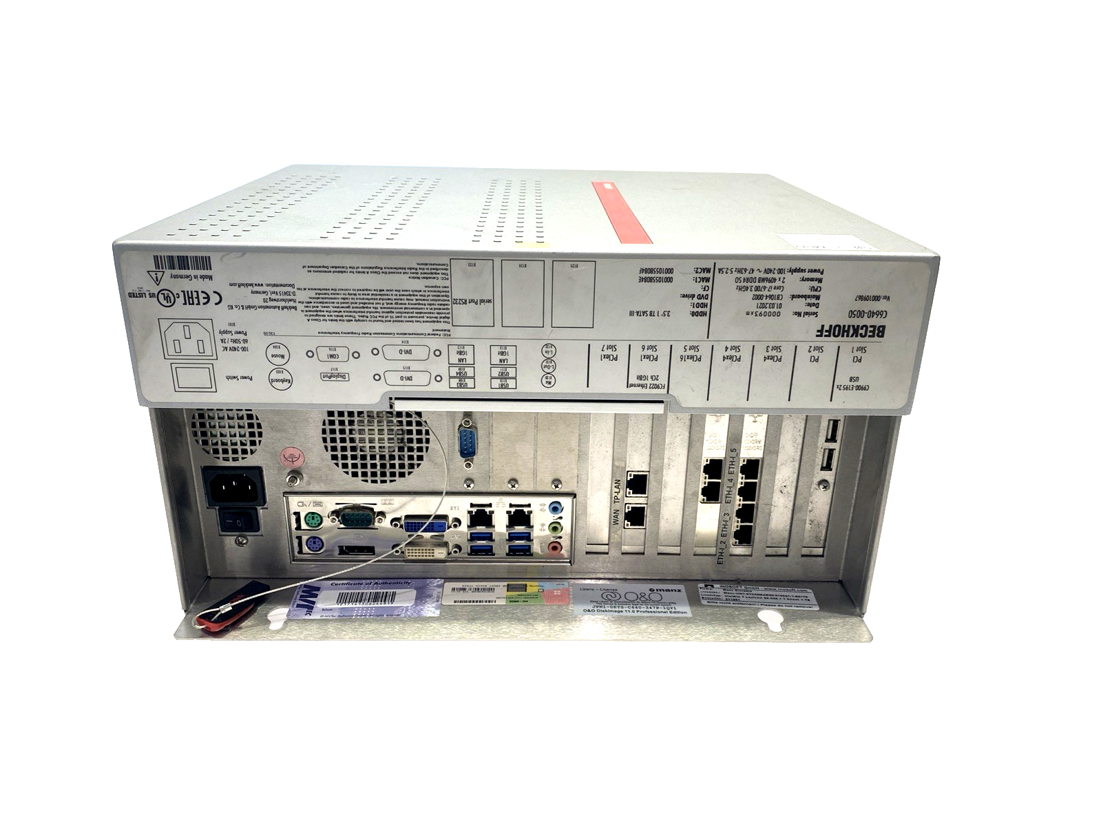 Beckhoff C6640-0050 Industrial PC Intel Core i7-6700 3.4GHz CB1064-0002 Board - Maverick Industrial Sales