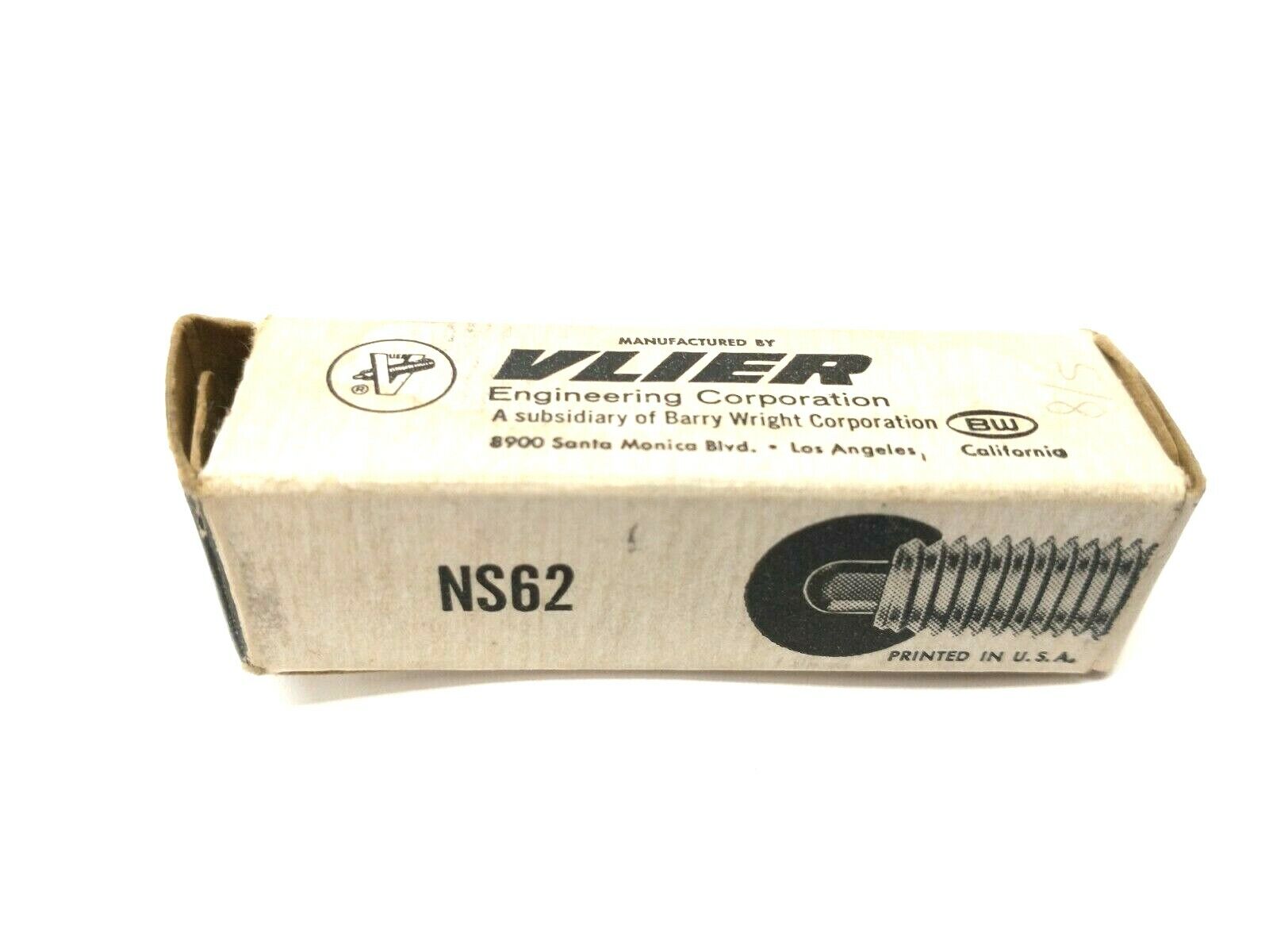 NS62 | Vlier Phenolic Nose Threaded Spring Plunger 5/8"-11 Size 5/16" Projection - New - Maverick Industrial Sales