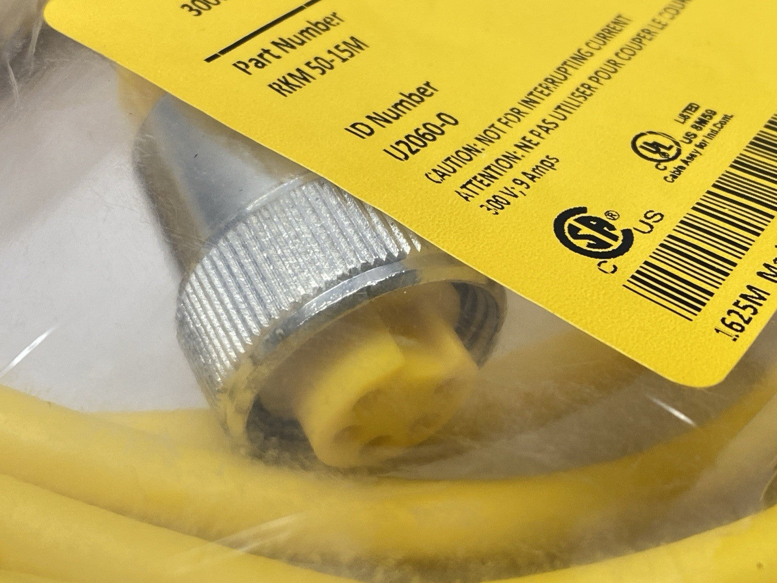 RKM 50-15M | Turck Mini Fast Actuator Sensor Cable 7/8" Female 5-Pin 15m U2060-0 - New - Maverick Industrial Sales