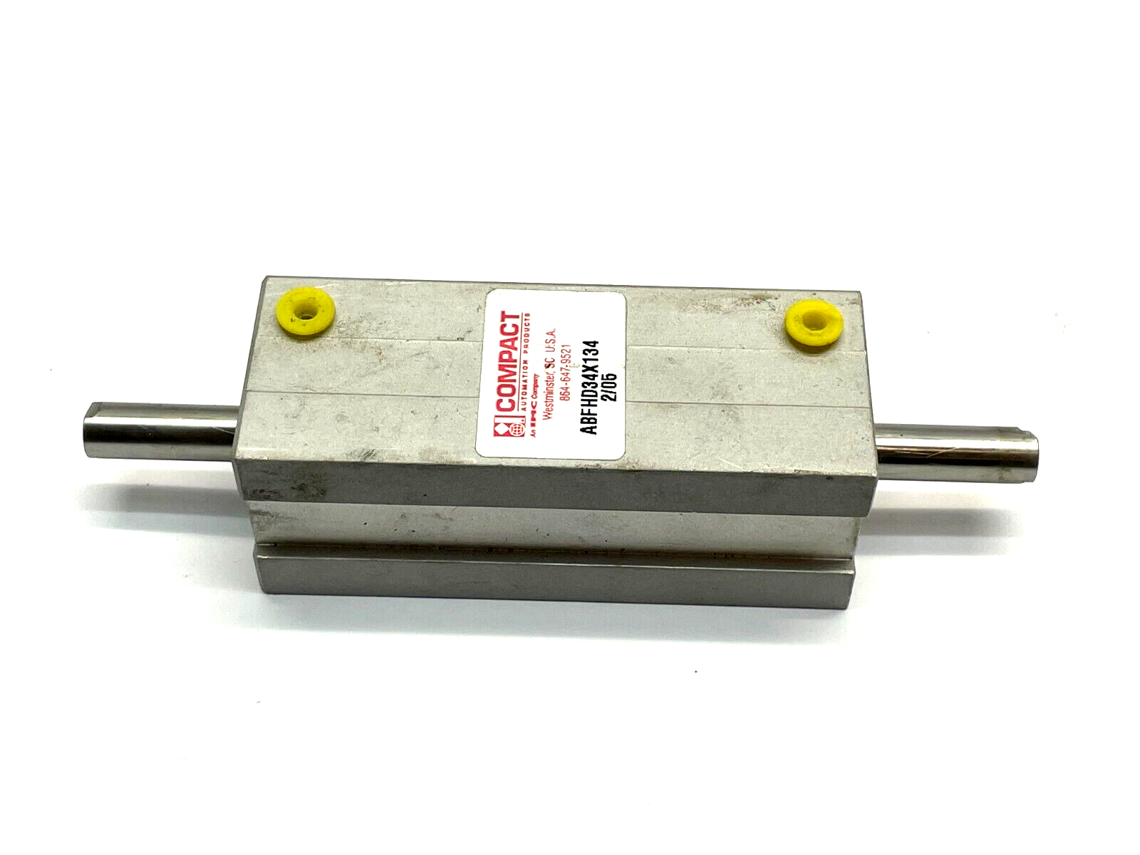 Compact ABFHD34X134 Double Ended Pneumatic Cylinder - Maverick Industrial Sales