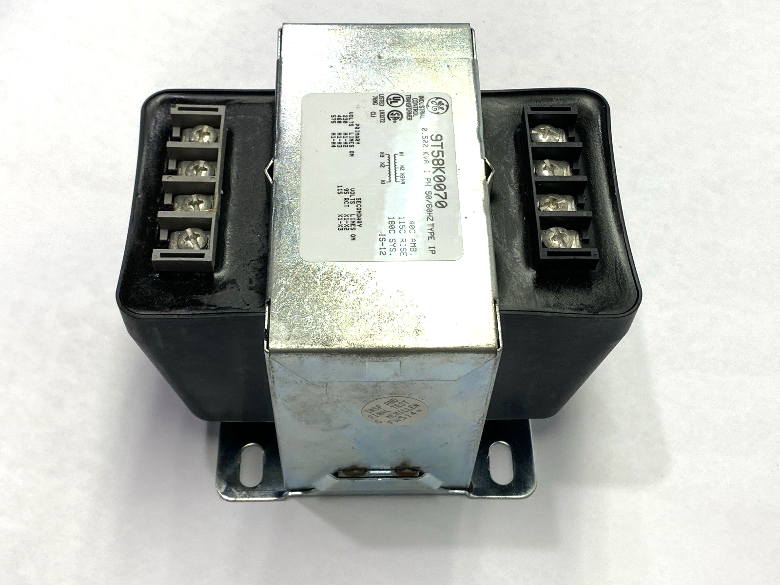 General Electric 9T58K0070 Industrial Control Transformer 1-Phase 575V 50/60Hz - Maverick Industrial Sales