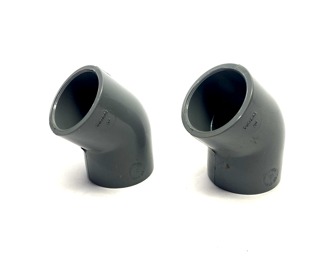Durapipe 817-015 SCH 80 PVC 45 Deg. Elbow Fitting 1-1/2" Female Socket LOT OF 2 - Maverick Industrial Sales