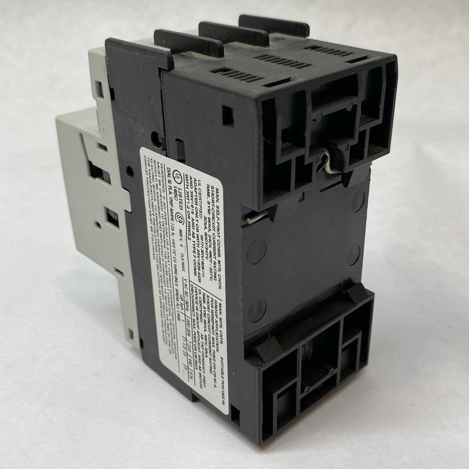 Siemens 3RV1021-1EA10 Circuit Breaker 52A - Maverick Industrial Sales