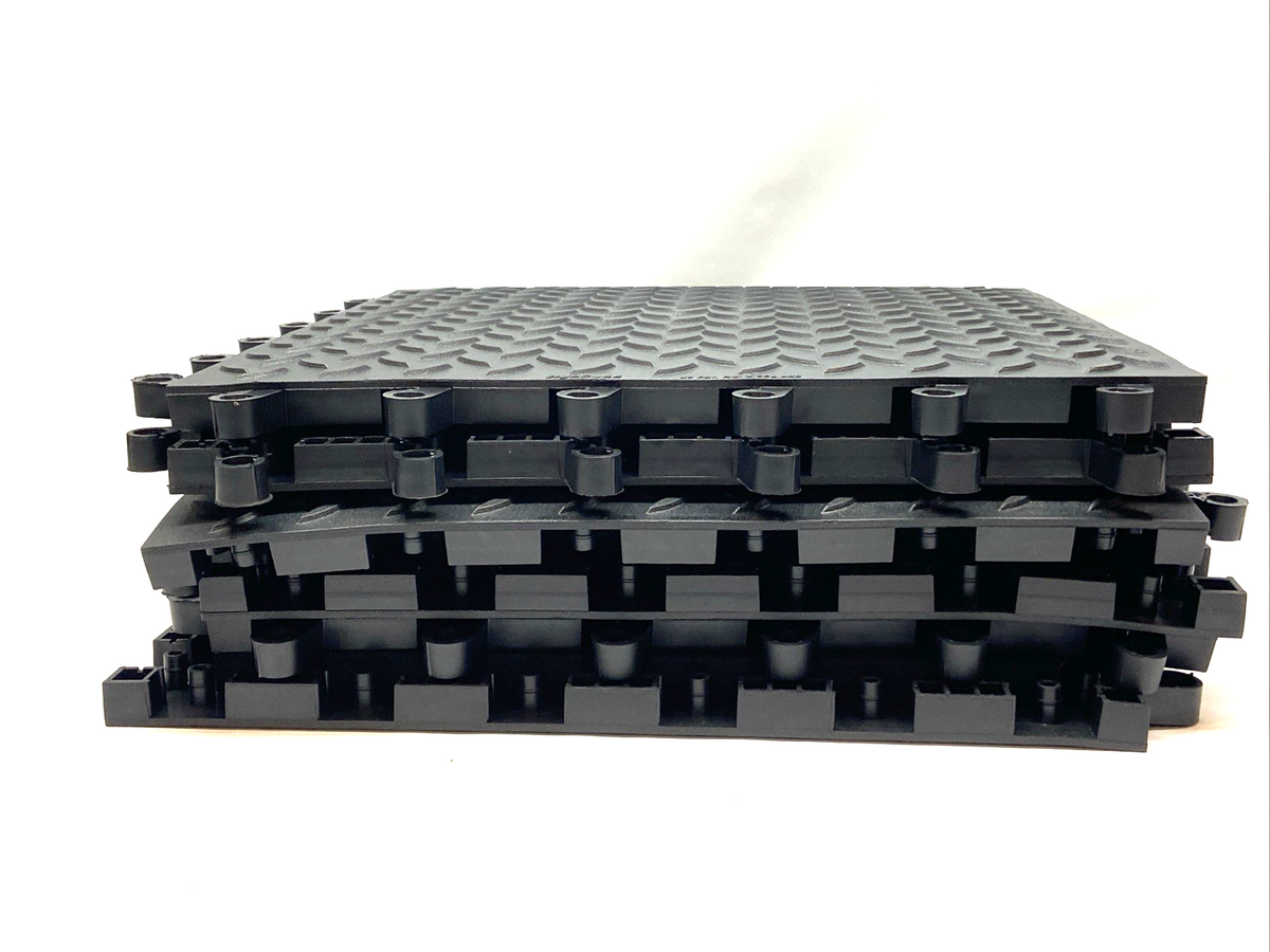 Wearwell 599.78x18x18BK-CS10 ErgoDeck Max Diamond Plate 7/8x18x18 LOT OF 6 - Maverick Industrial Sales