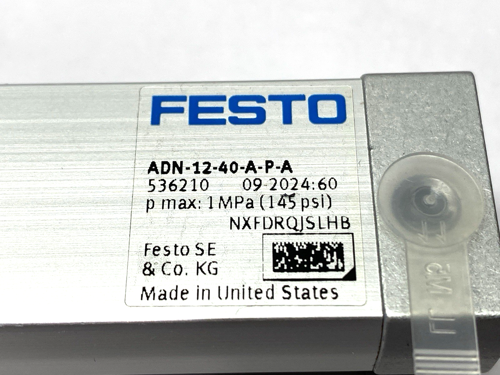 Festo ADN-12-40-A-P-A Pneumatic Compact Cylinder 12mm Bore 20mm Stroke 536210 - Maverick Industrial Sales