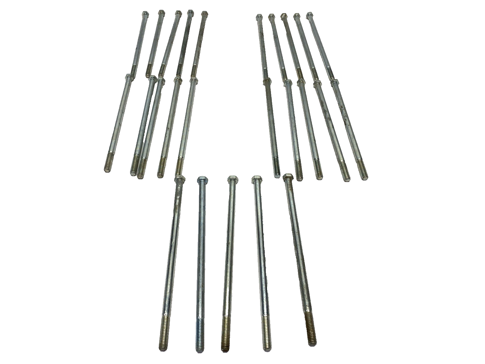 3/8"-16 x 9" Hex Head Bolts 7-3/5" Unthreaded Length LOT OF 25 - New – Open box - Maverick Industrial Sales