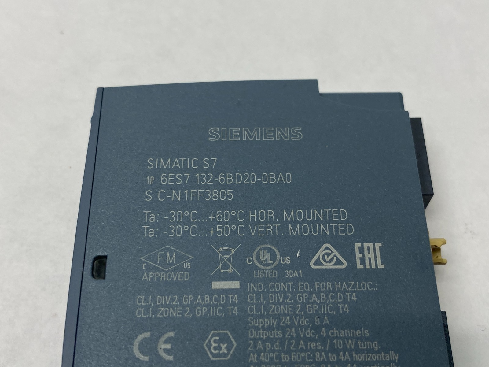 Siemens 6ES7 132-6BD20-0BA0 SIMATIC ET 200SP Digital Output Module DQ 4x24VDC/2A - Maverick Industrial Sales