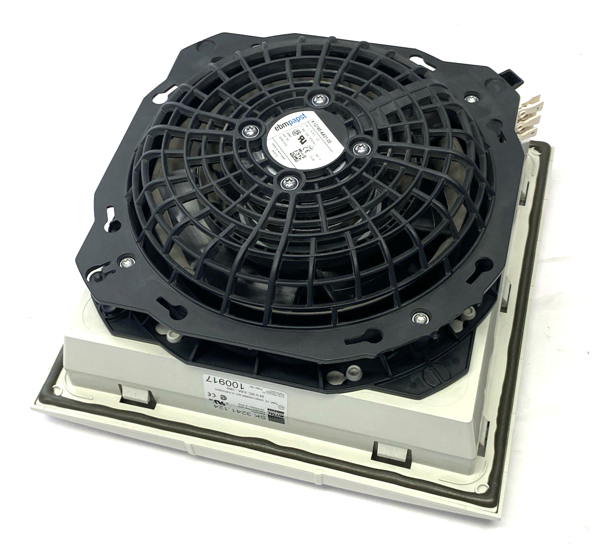 Rittal SK 3241.124 TopTherm Filter Fan Exhaust Grille Unit IP54 Beige 3241124 - Maverick Industrial Sales