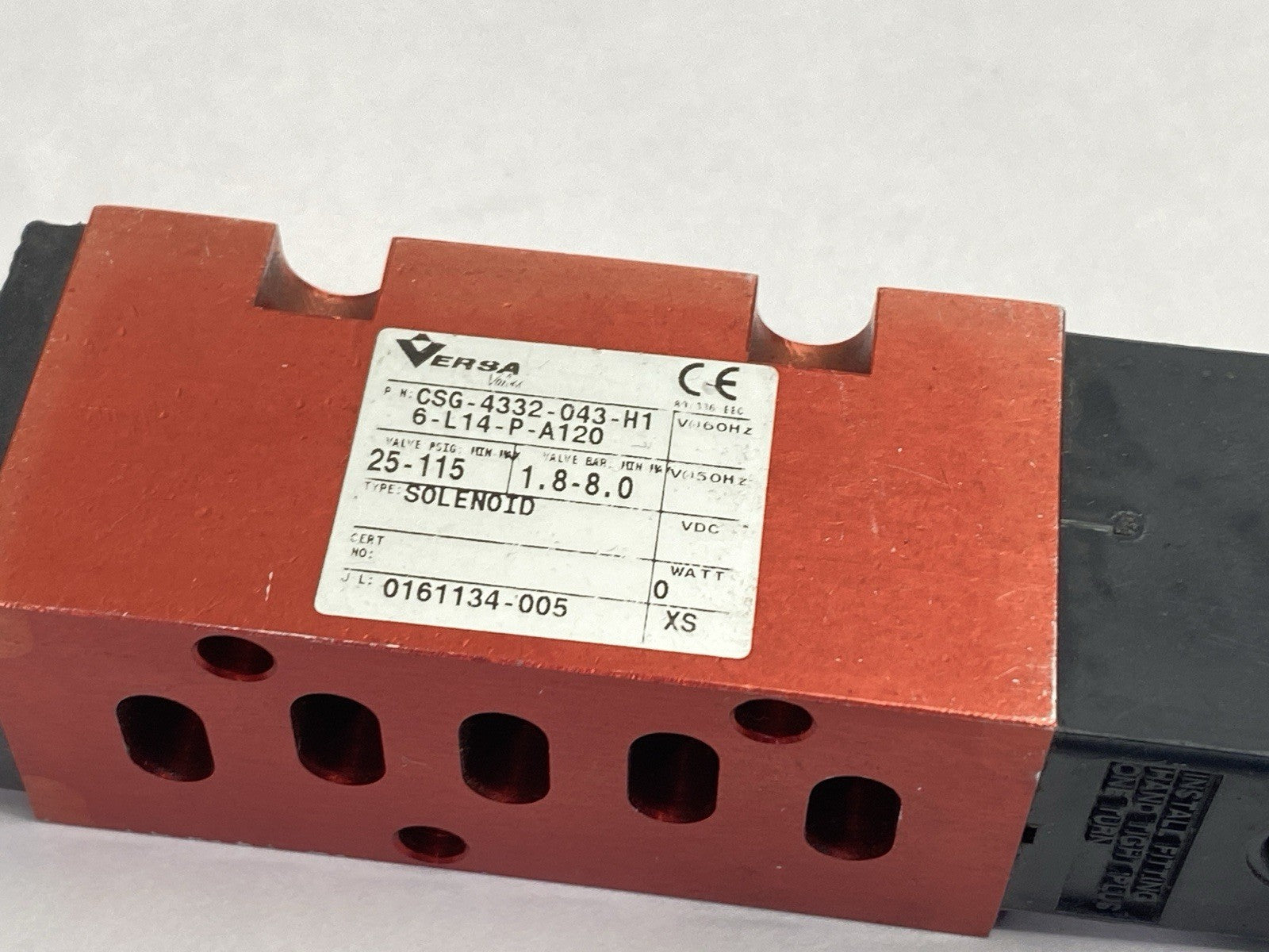 CSG-4332-043-H16-L14-P-A120 | Versa Solenoid Valve 4-Way 110/120V - For parts or not working - Maverick Industrial Sales