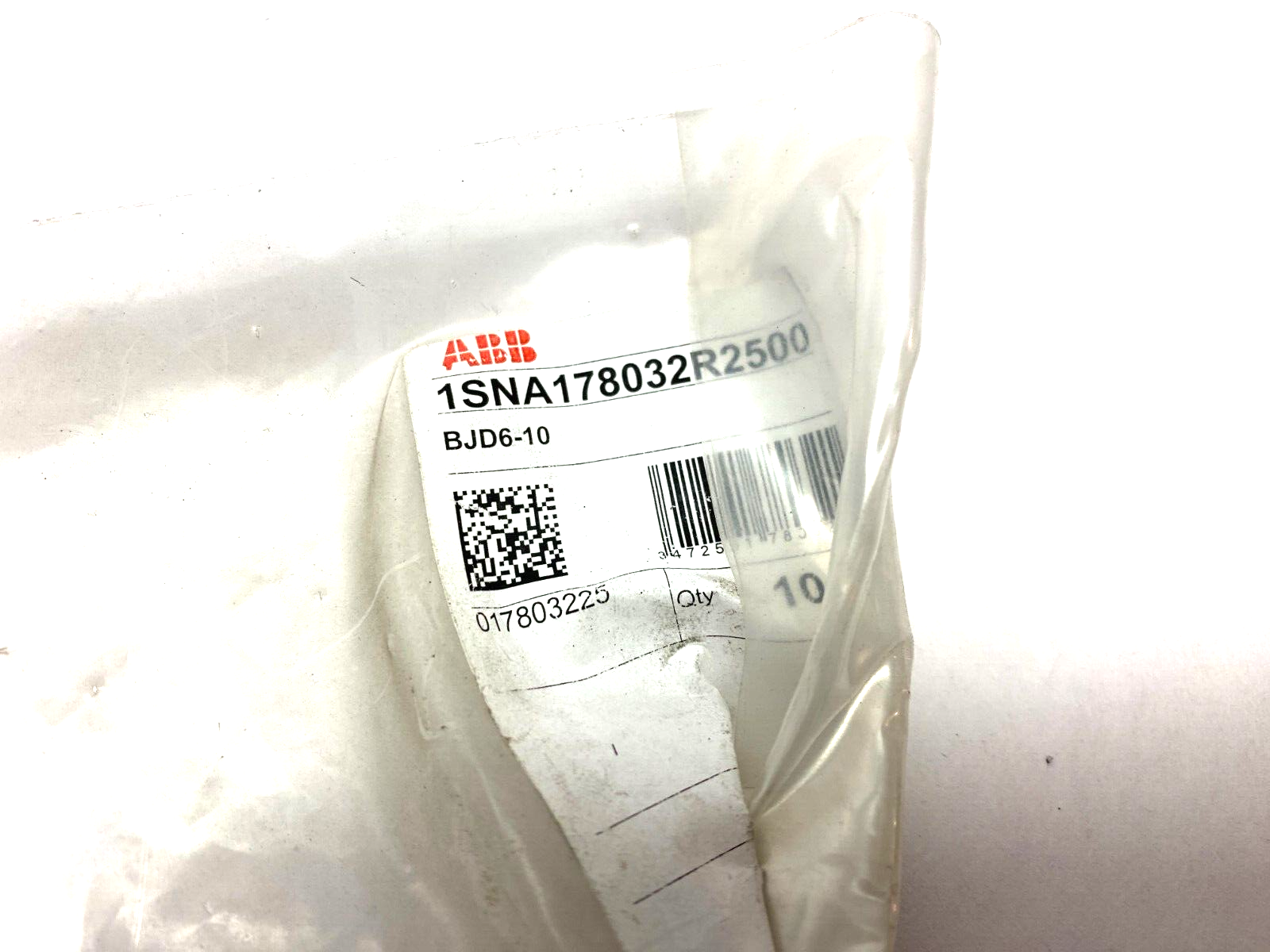 ABB Entrelec 1SNA178032R2500 Jumper Bar 10-Pole for 6mm Space BJD6-10 PKG OF 8 - Maverick Industrial Sales