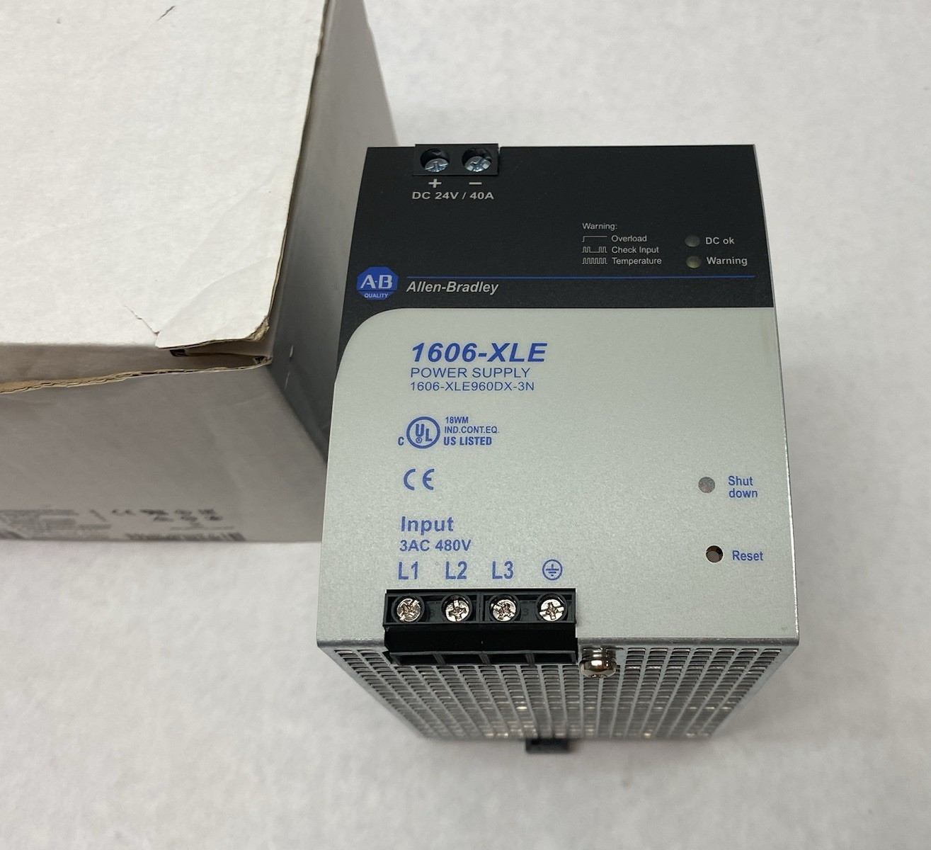 1606-XLE960DX-3N | Allen Bradley Ser. A Semi-Regulated Power Supply 3AC 480V Input - New Other - Maverick Industrial Sales
