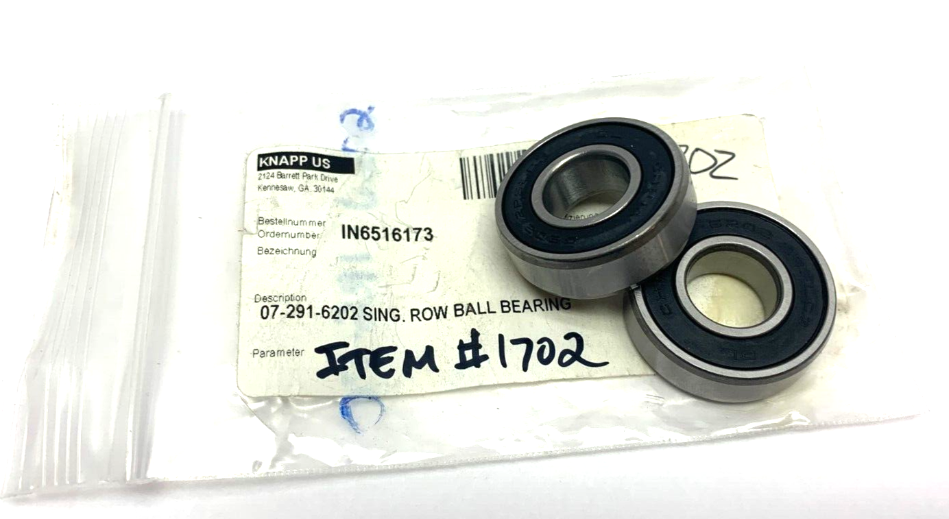 6202 | Fafner Single Row Sealed Ball Bearing LOT OF 2 - New Other - Maverick Industrial Sales