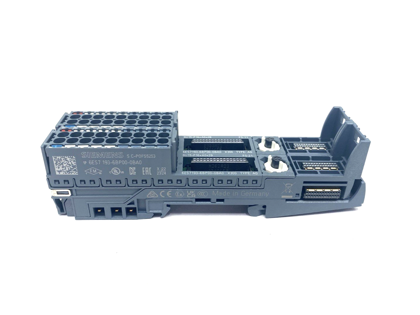 Siemens 6ES7193-6BP00-0BA0 SIMATIC ET 200SP, Base Unit, Type A0 LOT OF 2 - Maverick Industrial Sales