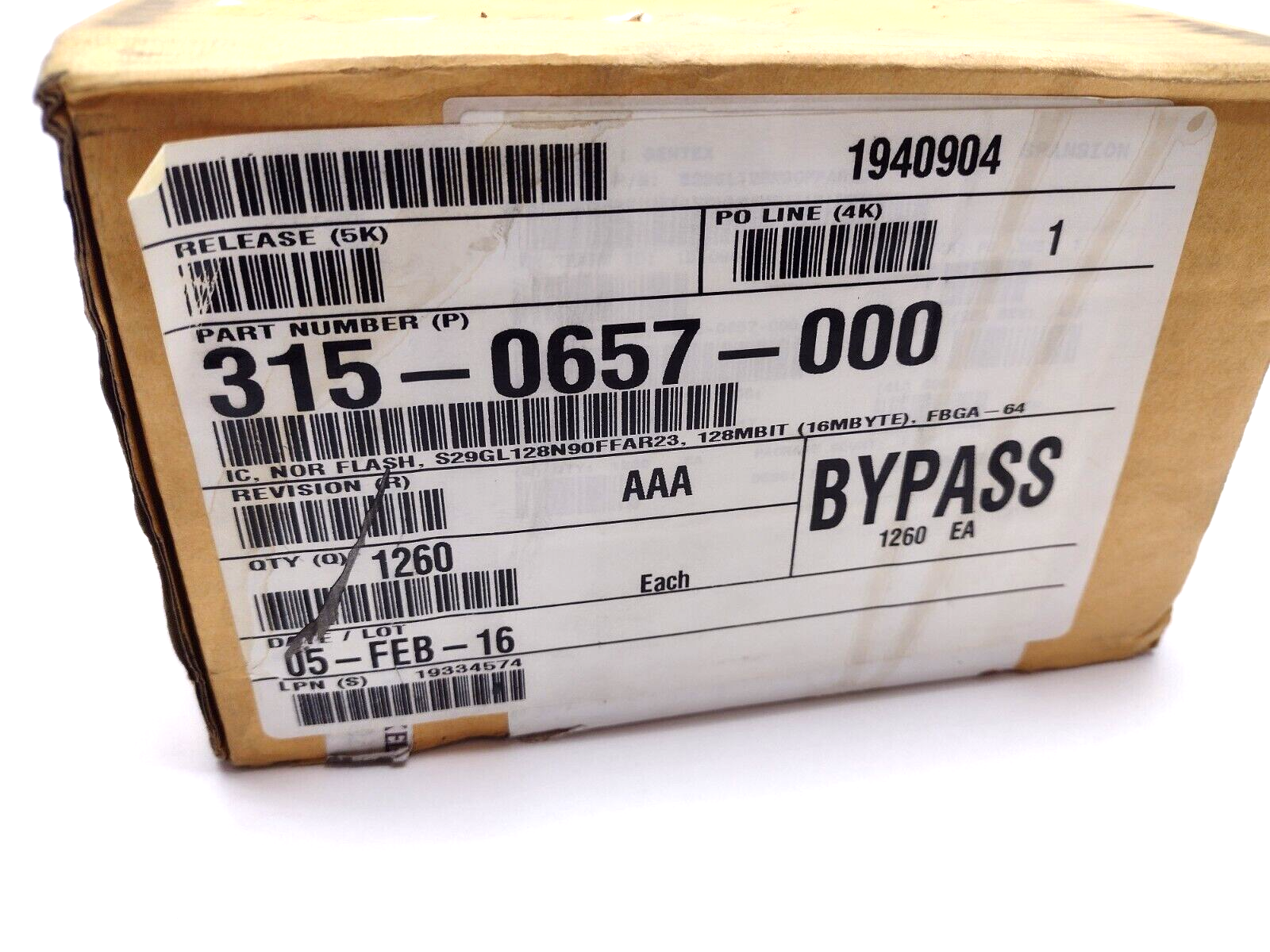 Infineon S29GL128N90FFAR22 128MBIT IC FLASH PARALLEL 64FBGA NOR Memory 1260 PCS - Maverick Industrial Sales