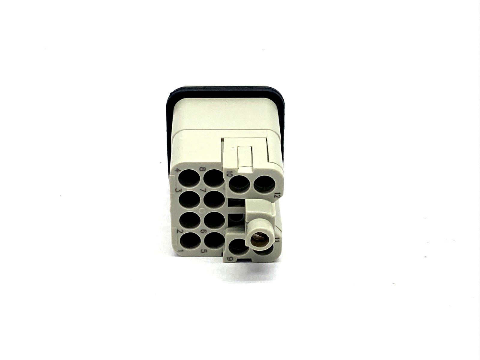 CQM-12,CQM 12 | ILME CQM 12 Male Crimp Connector Insert 12 Pole + PE, 10A, Mencom CQM-12 7-PK - New – Open box - Maverick Industrial Sales