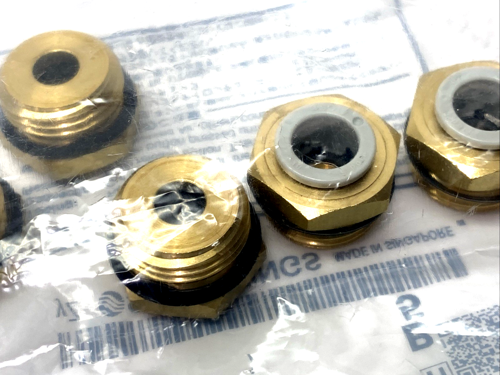 KQ2H10-U04A | SMC Pneumatic One-Touch Fitting 10mm Tube O.D. 1/2" Thread 5-PACK - New - Maverick Industrial Sales
