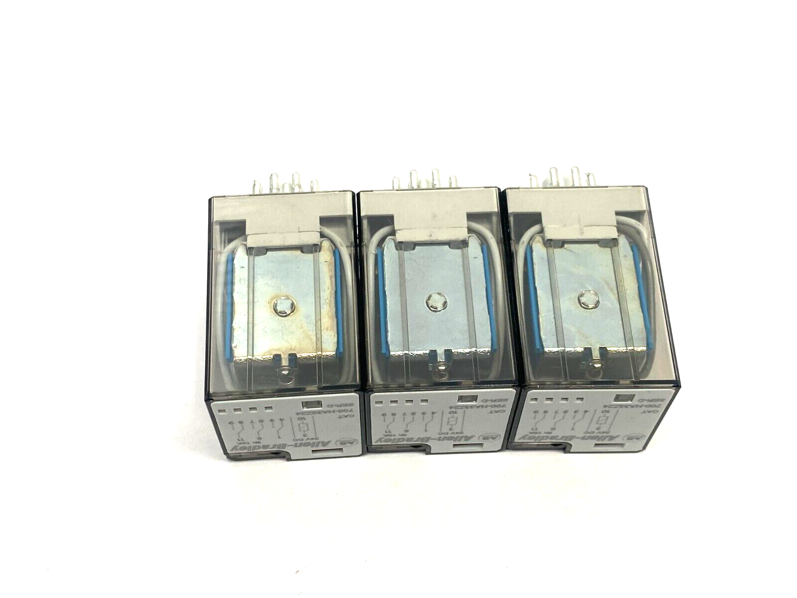 Allen Bradley 700-HA33Z24 Ser. D Socket Base Relay 11-Pin 10A 24VDC LOT OF 3 - Maverick Industrial Sales