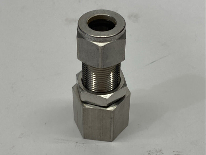 Swagelok SS-810-71-8 Bulkhead Female Connector 1/2" Tube OD x 1/2" Female NPT - Maverick Industrial Sales