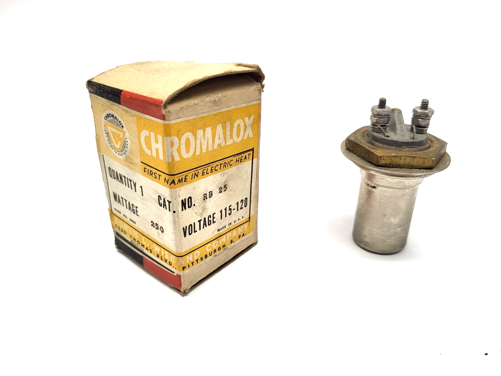 Chromalox RB Immersion Heater 250W 115-120V - Maverick Industrial Sales