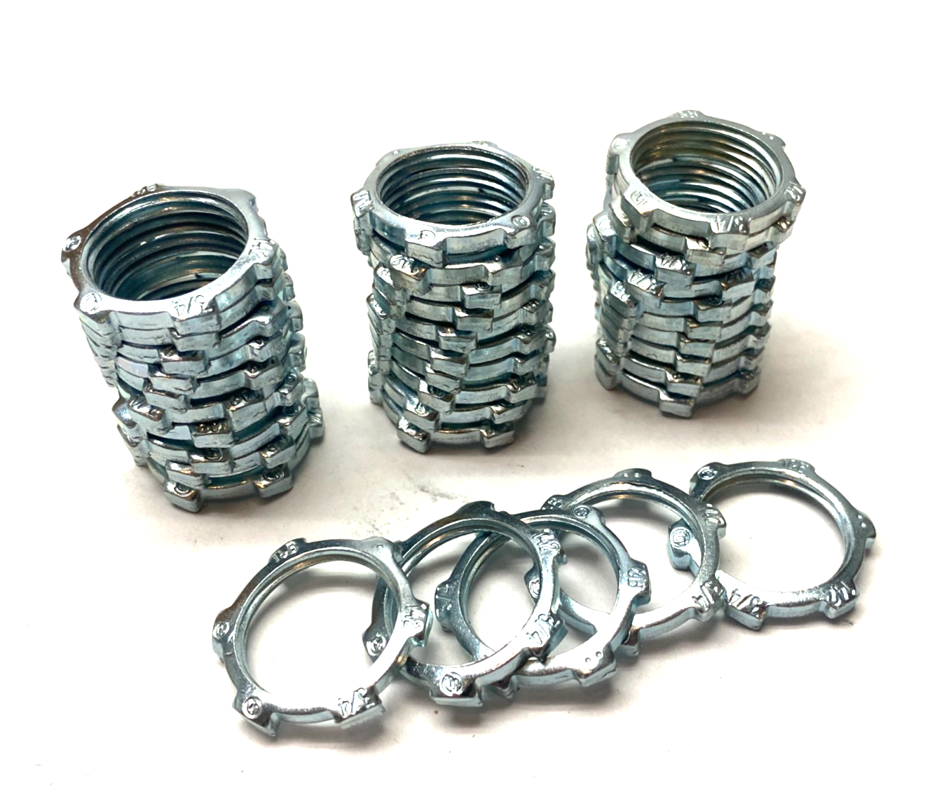 142-TB | Thomas & Betts Rigid/IMC Conduit Locknut 3/4" Steel LOT OF 33 - New – Open box - Maverick Industrial Sales