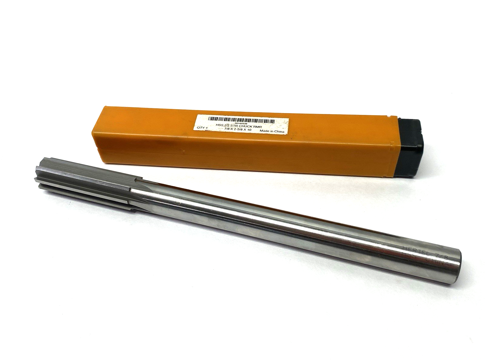 Hertel 30149330 Chucking Reamer: 7/8", 10" OAL, 2-5/8" Flute Length Straight HSS - Maverick Industrial Sales