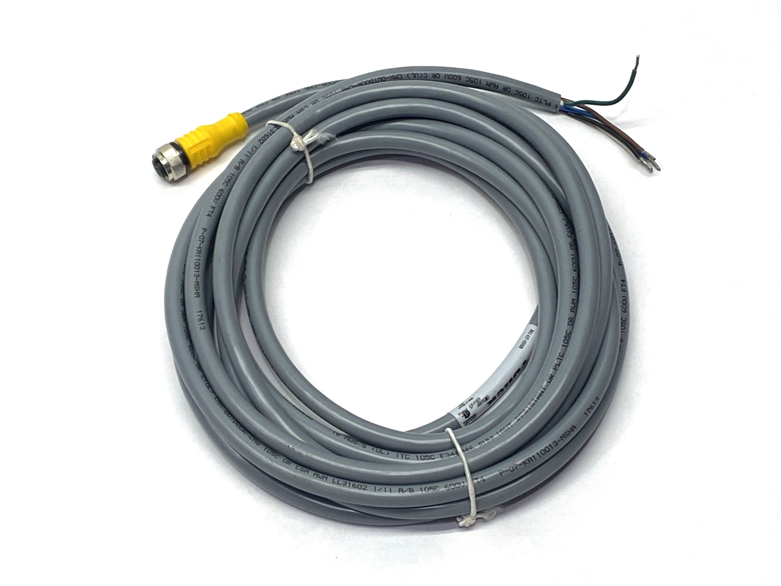 Turck RKC 4.5T-5/S1538 Single-Ended Female 5-Pin M12 Connector Cordset U-52123 - Maverick Industrial Sales