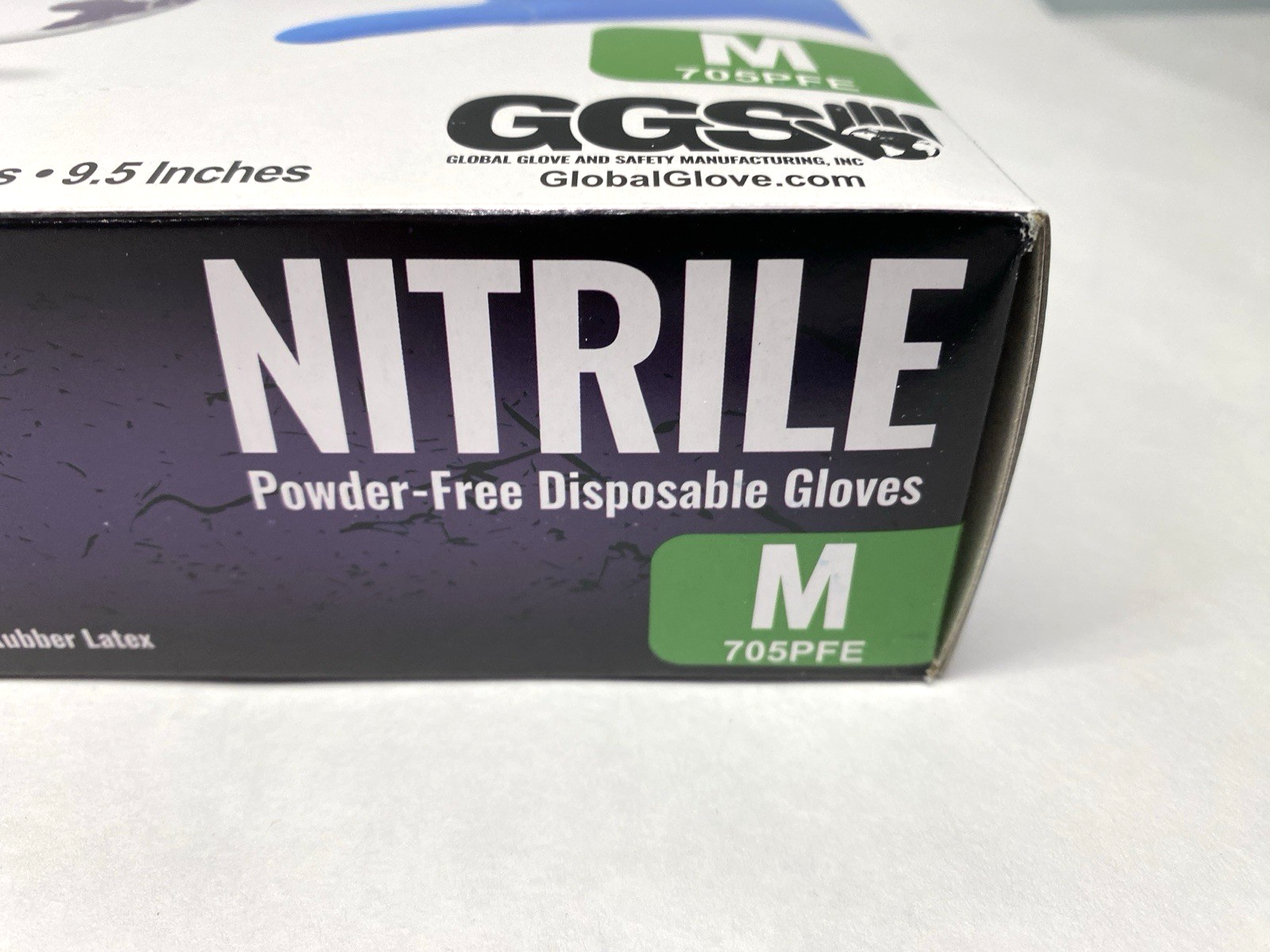 Global Glove & Safety 705PFE-M Nitrile Powder-Free Disposable Gloves PKG OF 100 - Maverick Industrial Sales