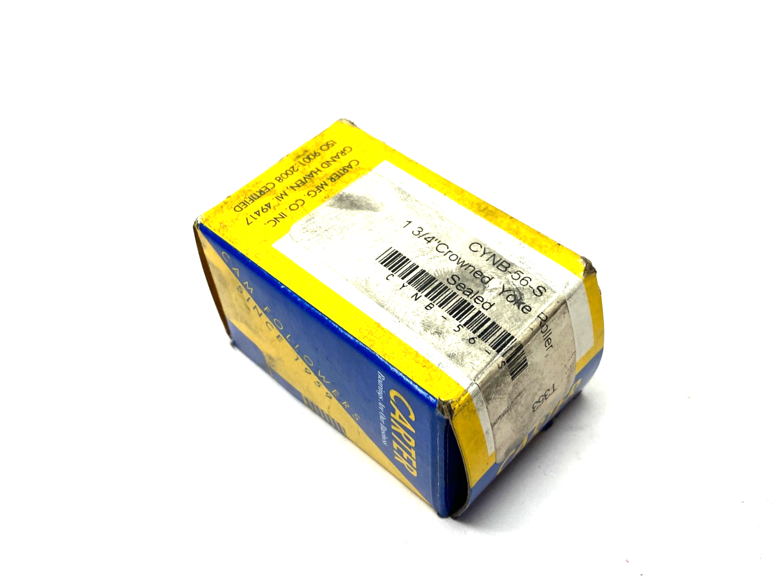 Carter CYNB-56-S Yoke Roller 1-3/4" Crowned, Sealed - Maverick Industrial Sales