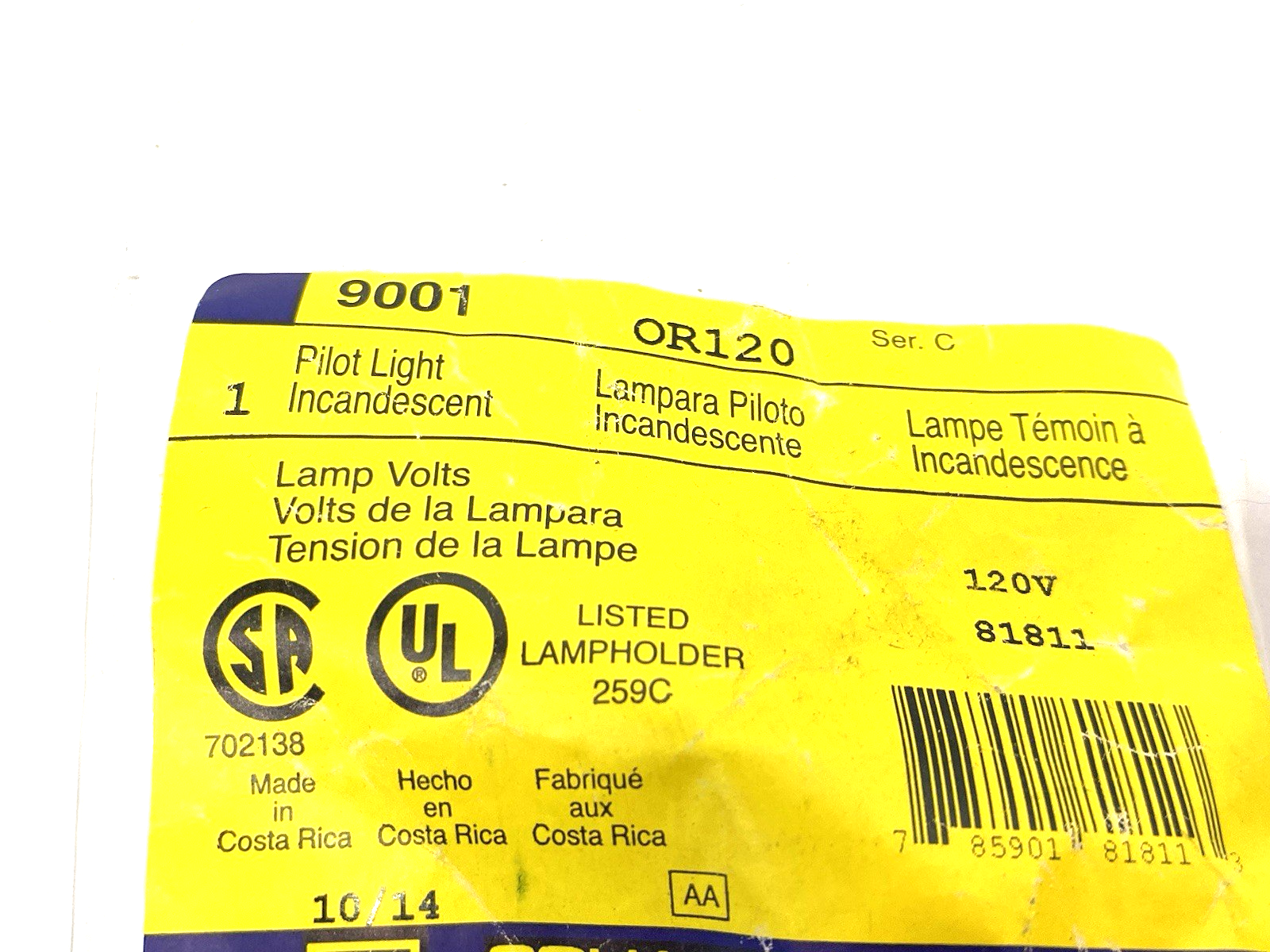 Schneider Square D 9001OR120 Incandescent Pilot Light 120V Red - Maverick Industrial Sales
