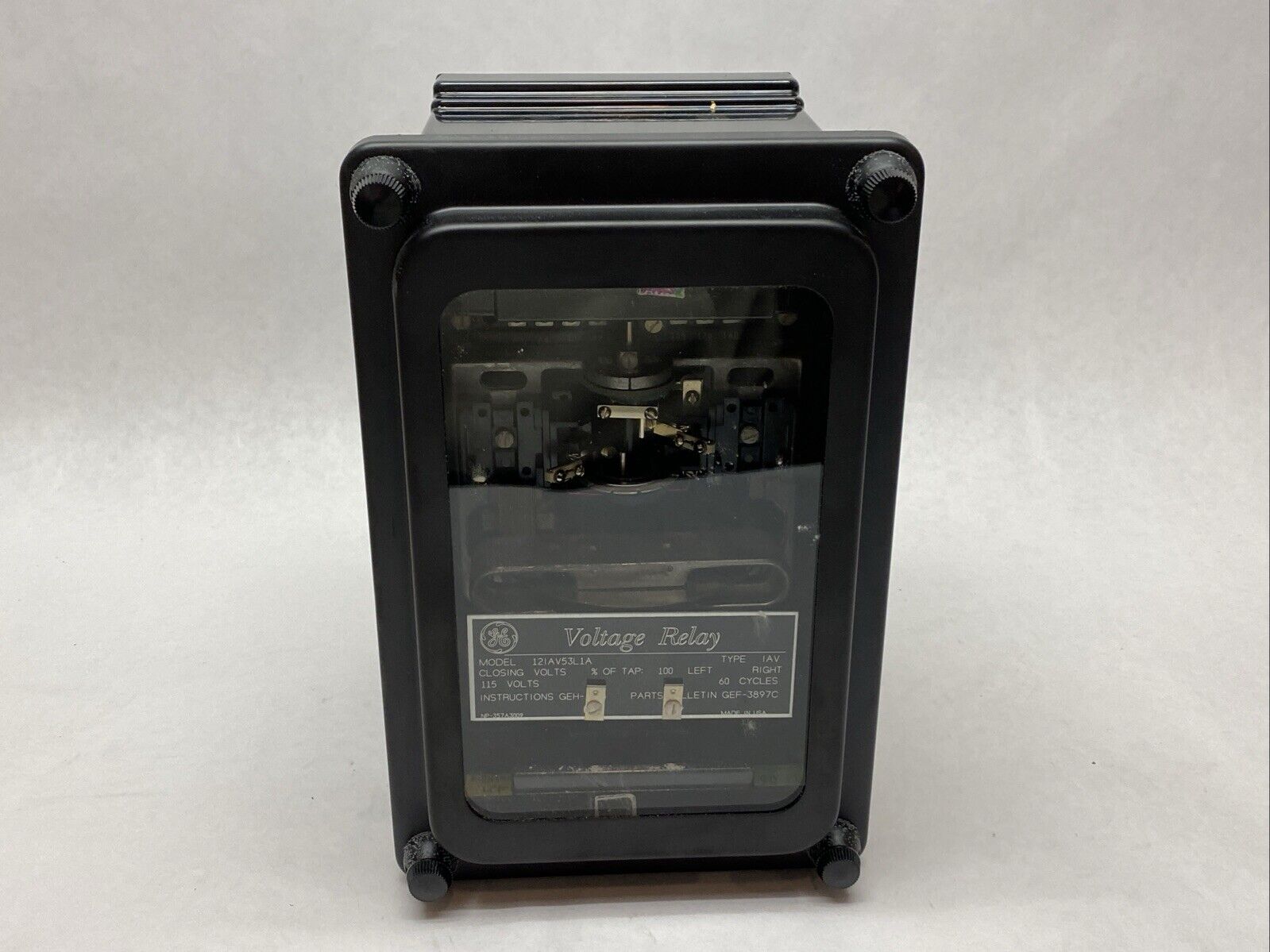 GE-Hitachi 12IAV53L1A IAV Time Delay Relay Single Phase 115V CORROSION - Maverick Industrial Sales