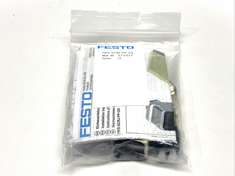 Festo FBS-SCRJ-PP-GS End Connector 571017 - Maverick Industrial Sales