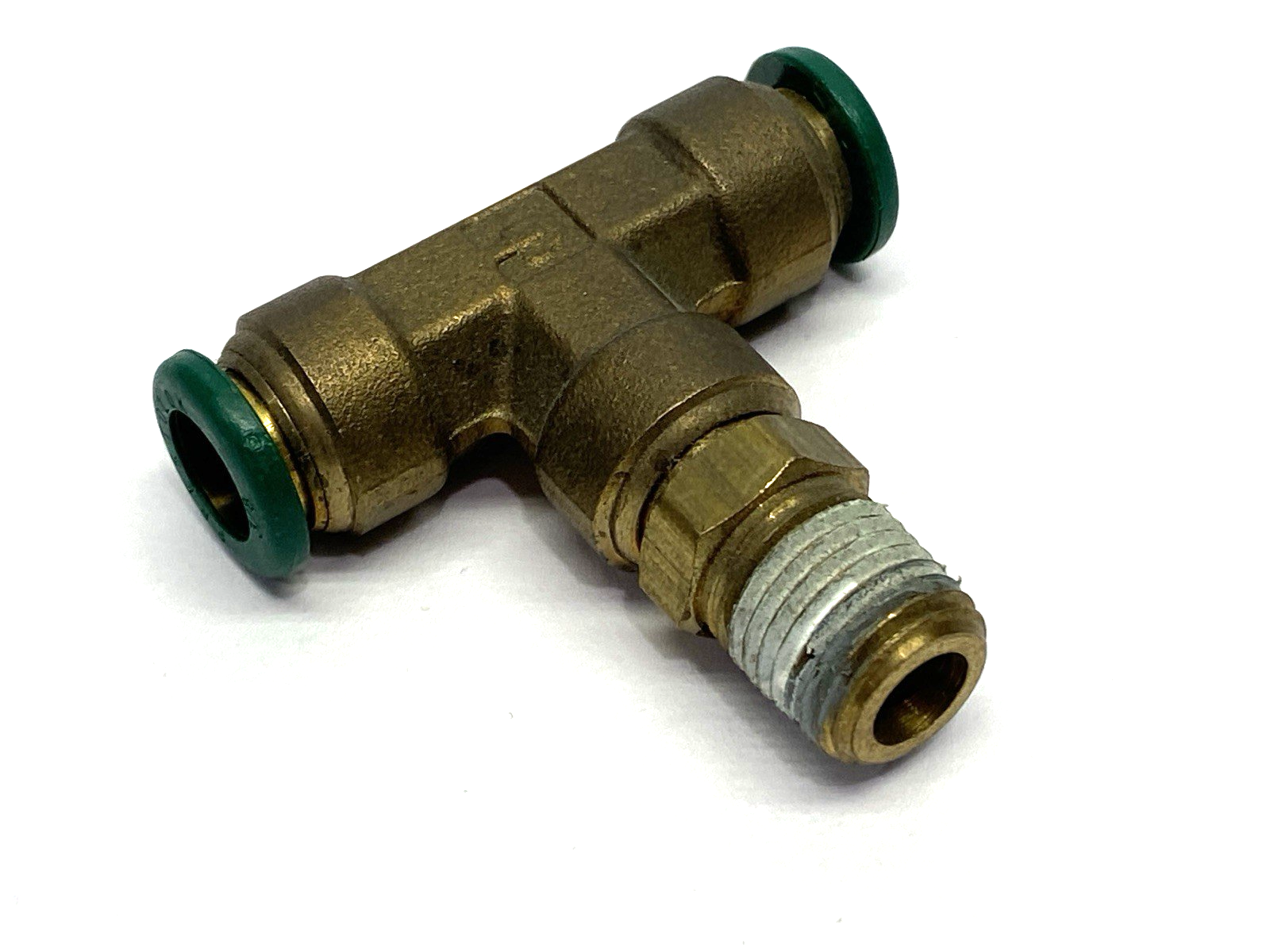 Parker 172PTC-6-4 Prestolok Branch Tee Swivel 3/8" w/ 1/4" Male NPT - Maverick Industrial Sales