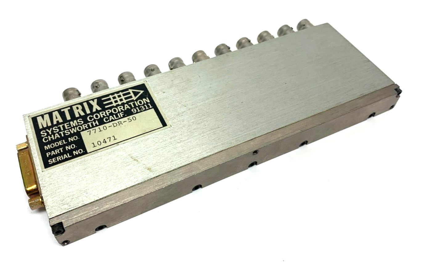 Matrix Systems 7710-DR-50 Coaxial Relay Module 7000 Series 10-Port - Maverick Industrial Sales