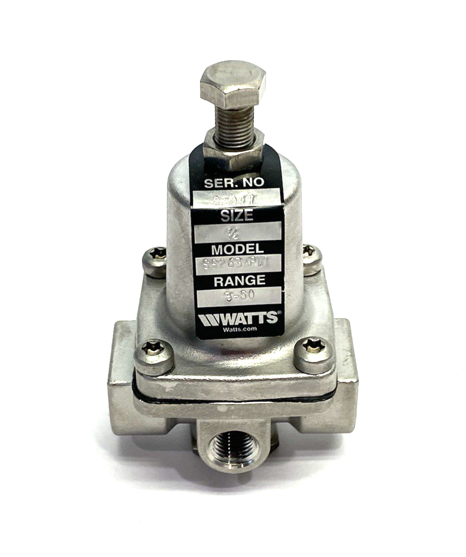 SS263APM1-3-50 1/2 | Watts SS 3-Way Small Water Pressure Regulator, NPTF 0335077 - New – Open box - Maverick Industrial Sales