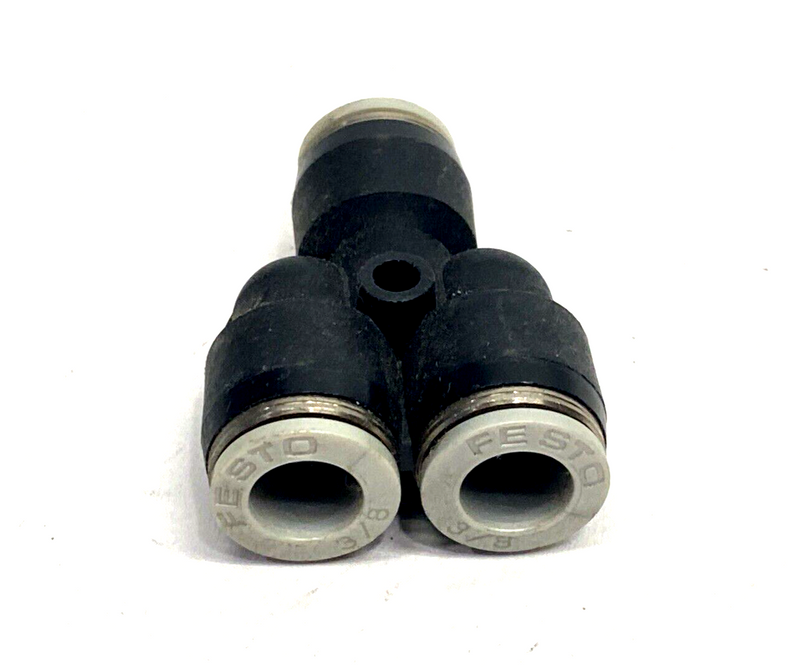 Festo QSY-3/8T-U Push-In Y-Connector/Fitting 3/8" Tube O.D. 153754 LOT OF 2 - Maverick Industrial Sales