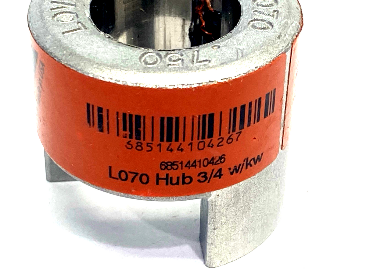 685144104267 | LoveJoy L070 HUB 3/4 3/16X3/32KW Jaw Coupling Hub 3/4" Bore 68514410426 5-PK - New – Open box - Maverick Industrial Sales