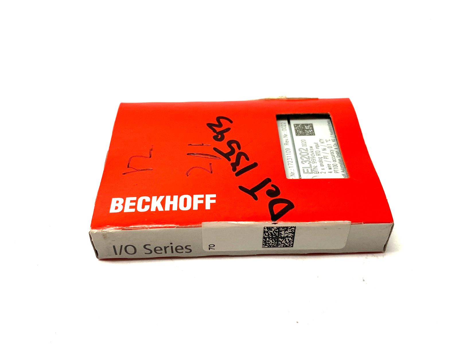 Beckhoff EL3202-0020 EtherCAT 2-Channel Analog RTD Input Terminal 4-Wire - Maverick Industrial Sales