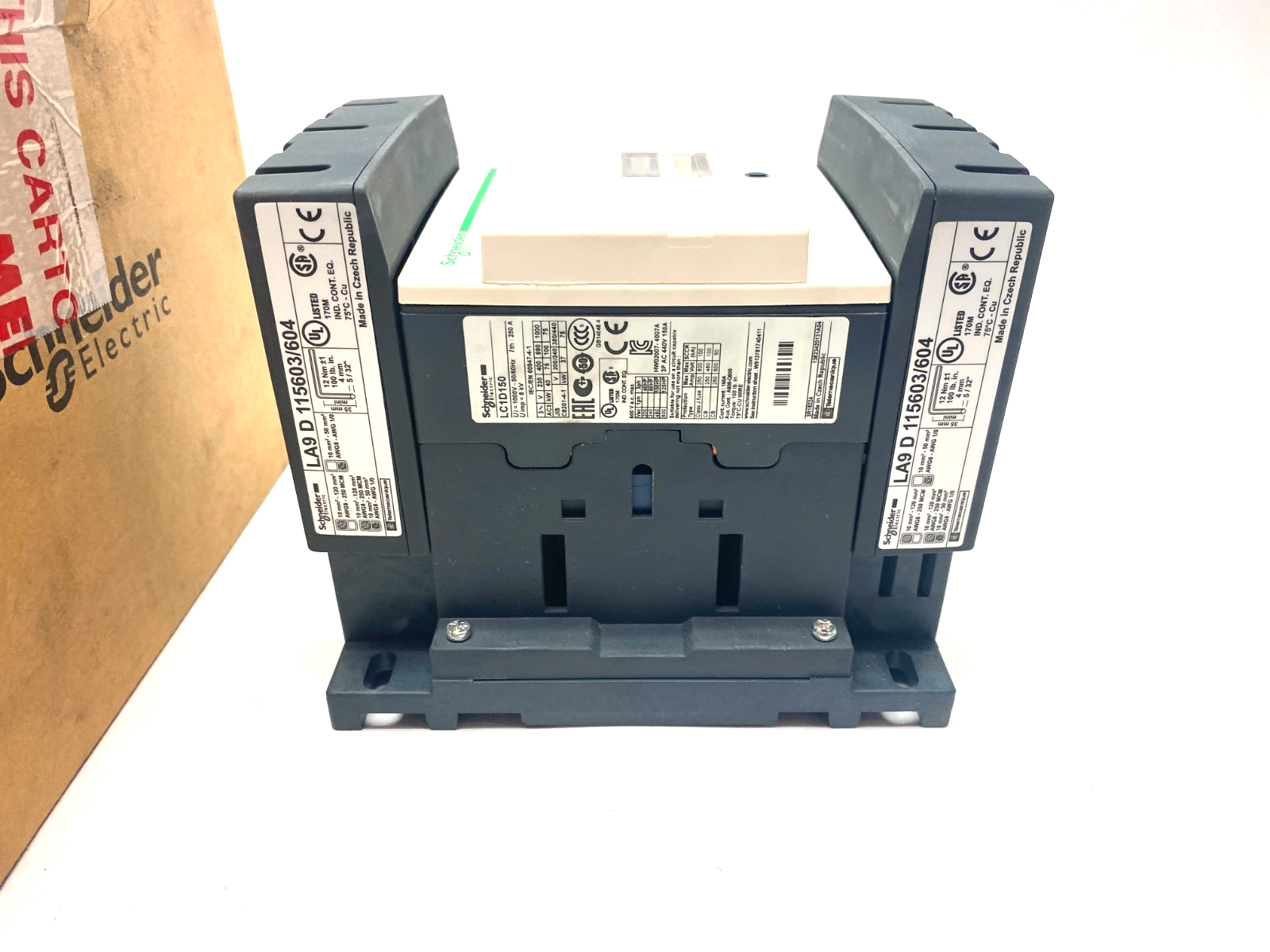 Schneider Electric LC1 D150G7 TeSys Deca Nonreversing IEC Contactor 3-Phase - Maverick Industrial Sales
