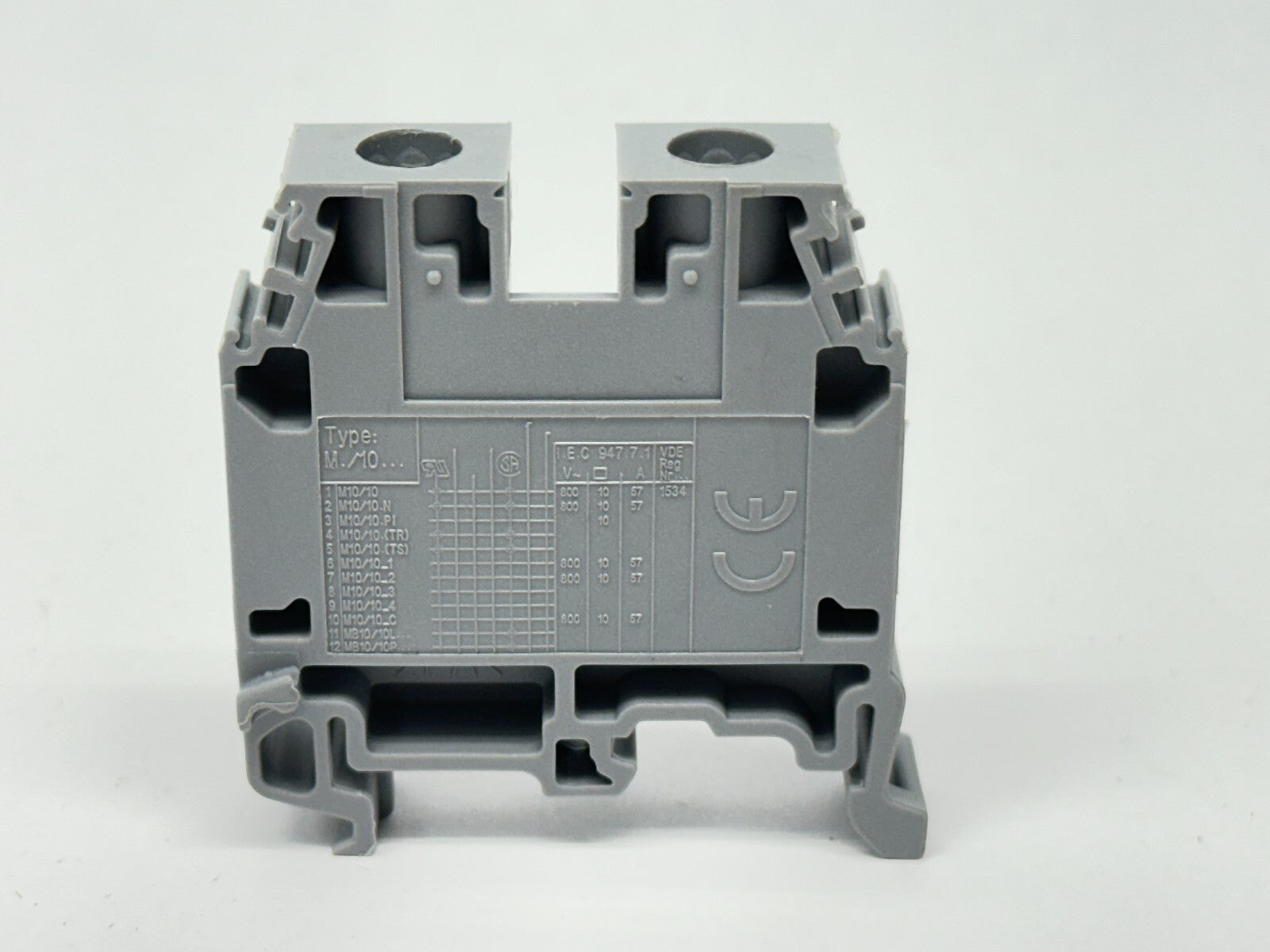 Entrelec 1SNA115120R1700 Terminal Blocks Grey M10/10 LOT OF 5 - Maverick Industrial Sales