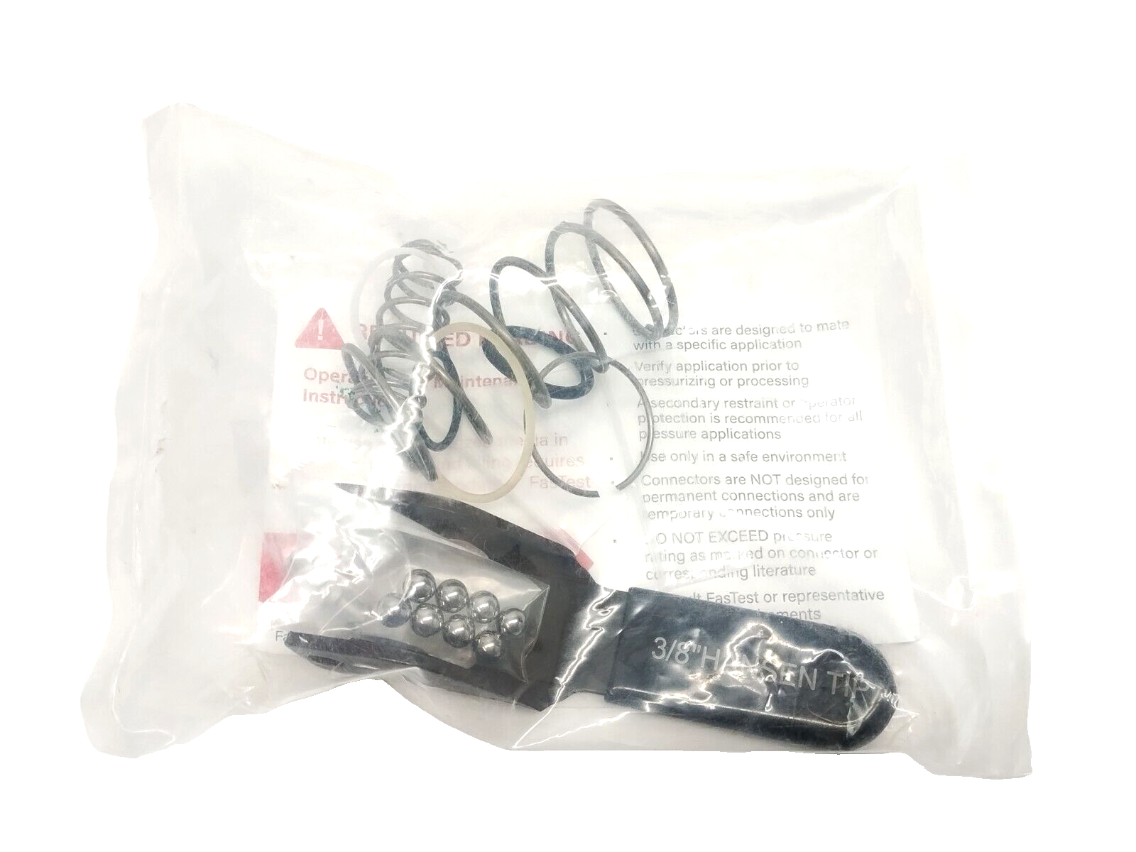FasTest KR06HB RQD Lever Action HVAC-R Quick Disconnect Repair Kit 3/8" Hansen - Maverick Industrial Sales