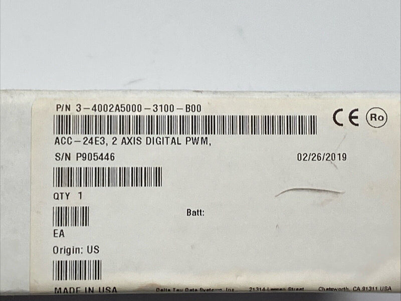 Delta Tau ACC-24E3 PowerPMAC 2 Axis Digital PWM Interface 3-4002A5000-3100-B00 - Maverick Industrial Sales