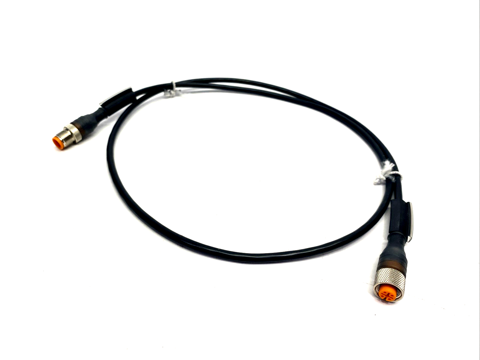 Lumberg RST 4-RKT 4-295/1 M Double-End Cordset 4-Pin M12 Male To Female 1m 2919 - Maverick Industrial Sales