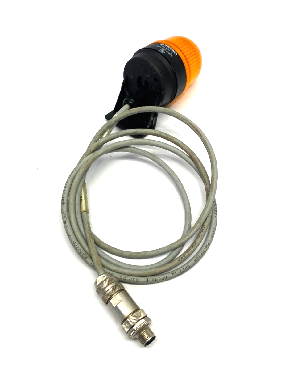 Werma 204 X00 75 Permanent LED Beacon Amber 24V IP65 - Maverick Industrial Sales