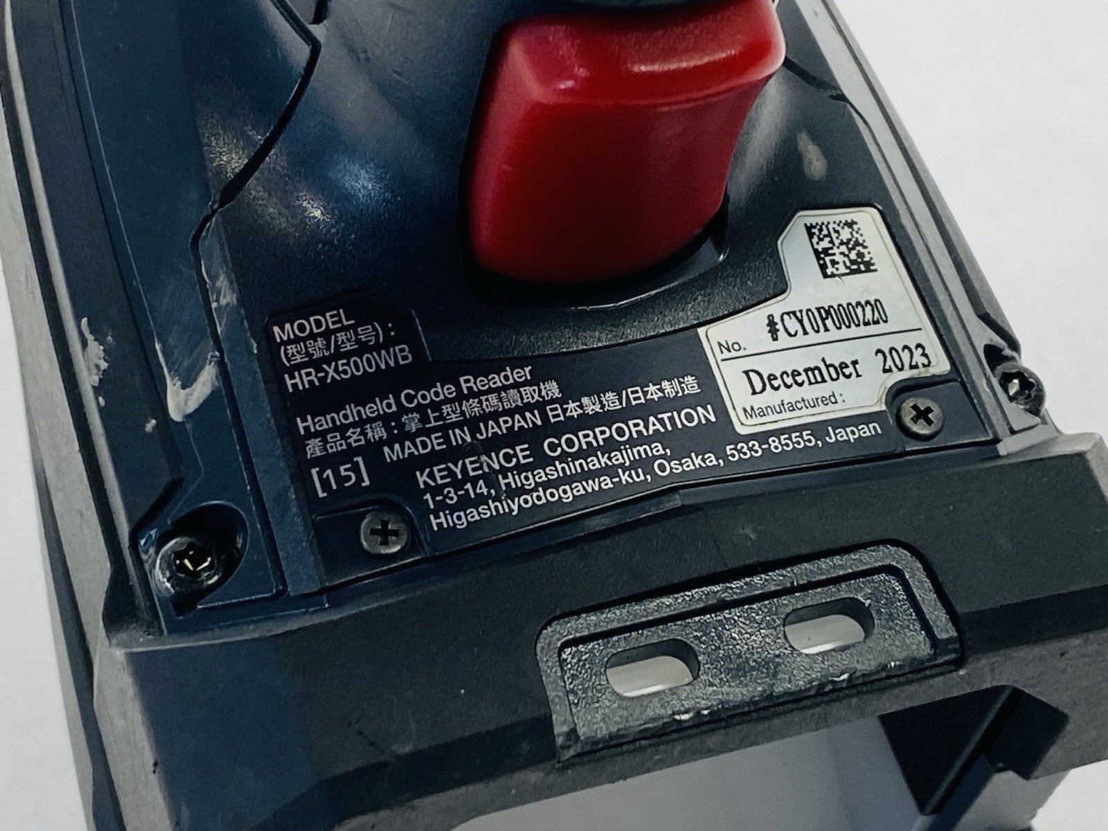 Keyence HR-X500WB Rugged Industrial Handheld Code Reader Wireless w/ Battery - Maverick Industrial Sales
