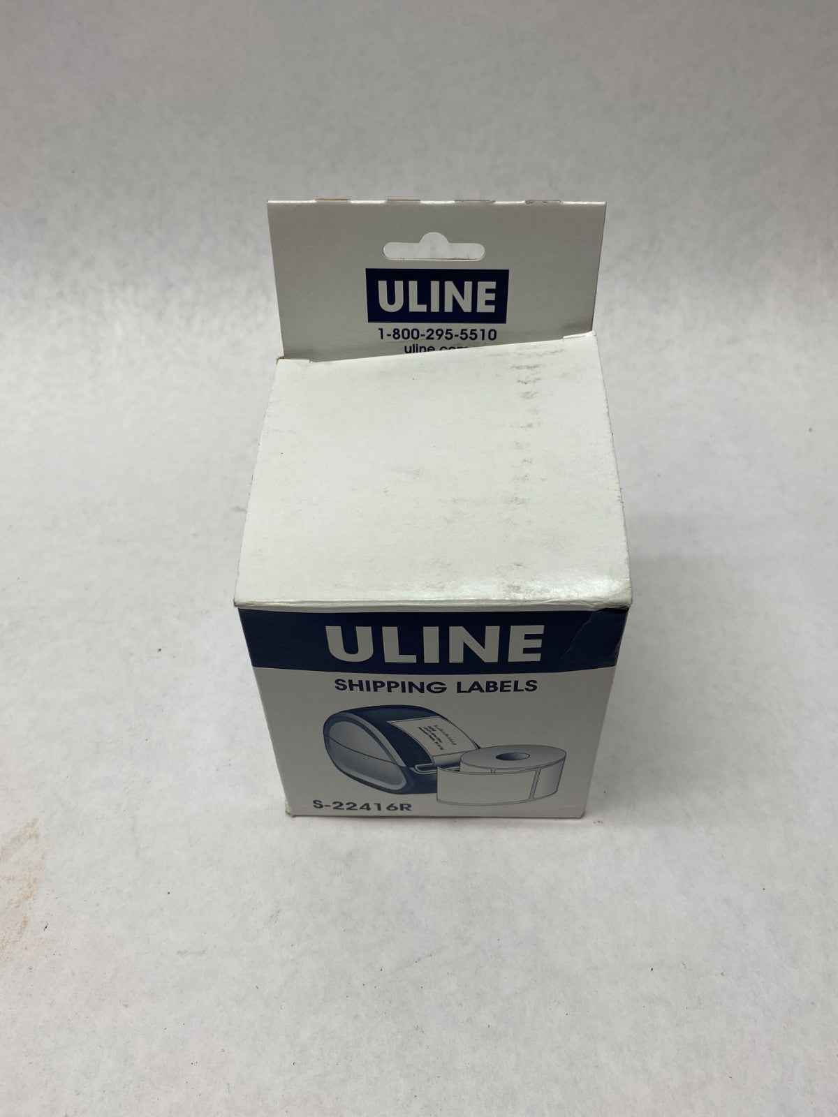 ULINE S-22416R Red Mini Printer Labels 4 x 6" ROLL OF 220 - Maverick Industrial Sales