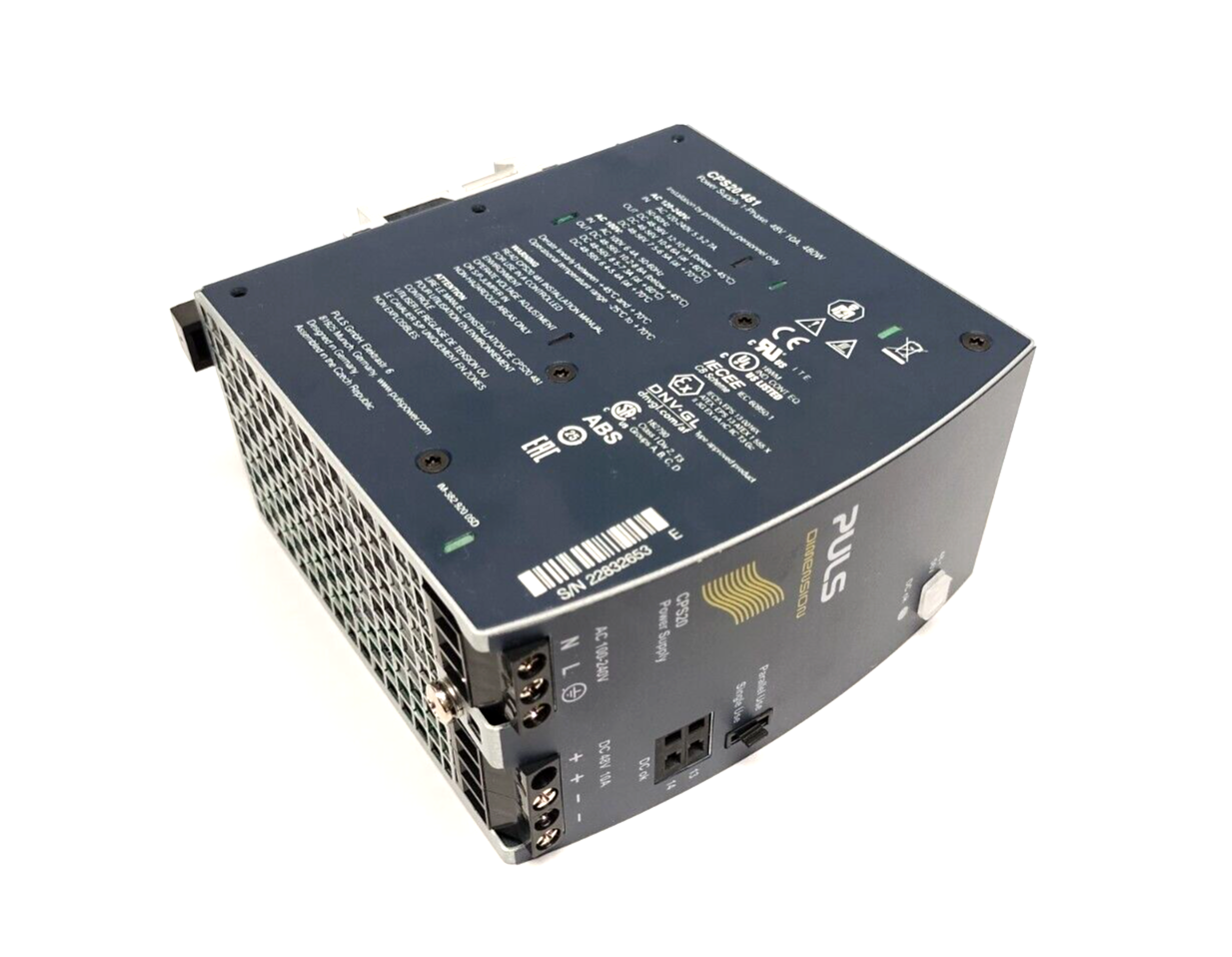 PULS CPS20.481 Power Supply 1-Phase 120-240VAC 48VDC 10A 480W - Maverick Industrial Sales