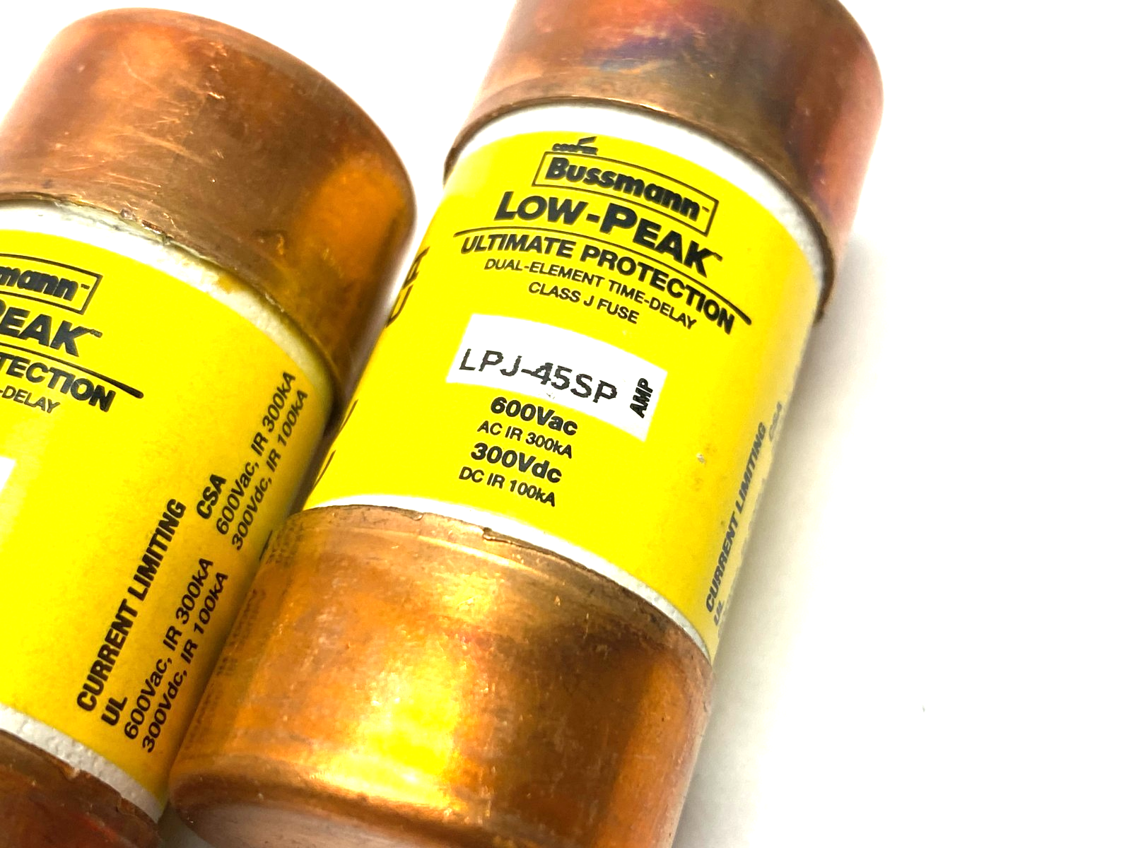 LPJ-45SP | Cooper Bussmann LOW-PEAK Dual-Element Time Delay Fuse LOT OF 3- New – Open box - Maverick Industrial Sales