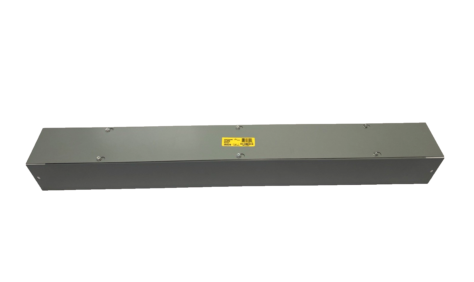 Hoffman F44T136GVP Lay-In Flat-Cover Type 1 Straight Section 4" x 4" x 36" Gray - Maverick Industrial Sales