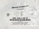 Mencom MDC-5MR-2-2M-18 1/2" NPT Front Mount M12 Male 5-Pin Receptacle 2m - Maverick Industrial Sales