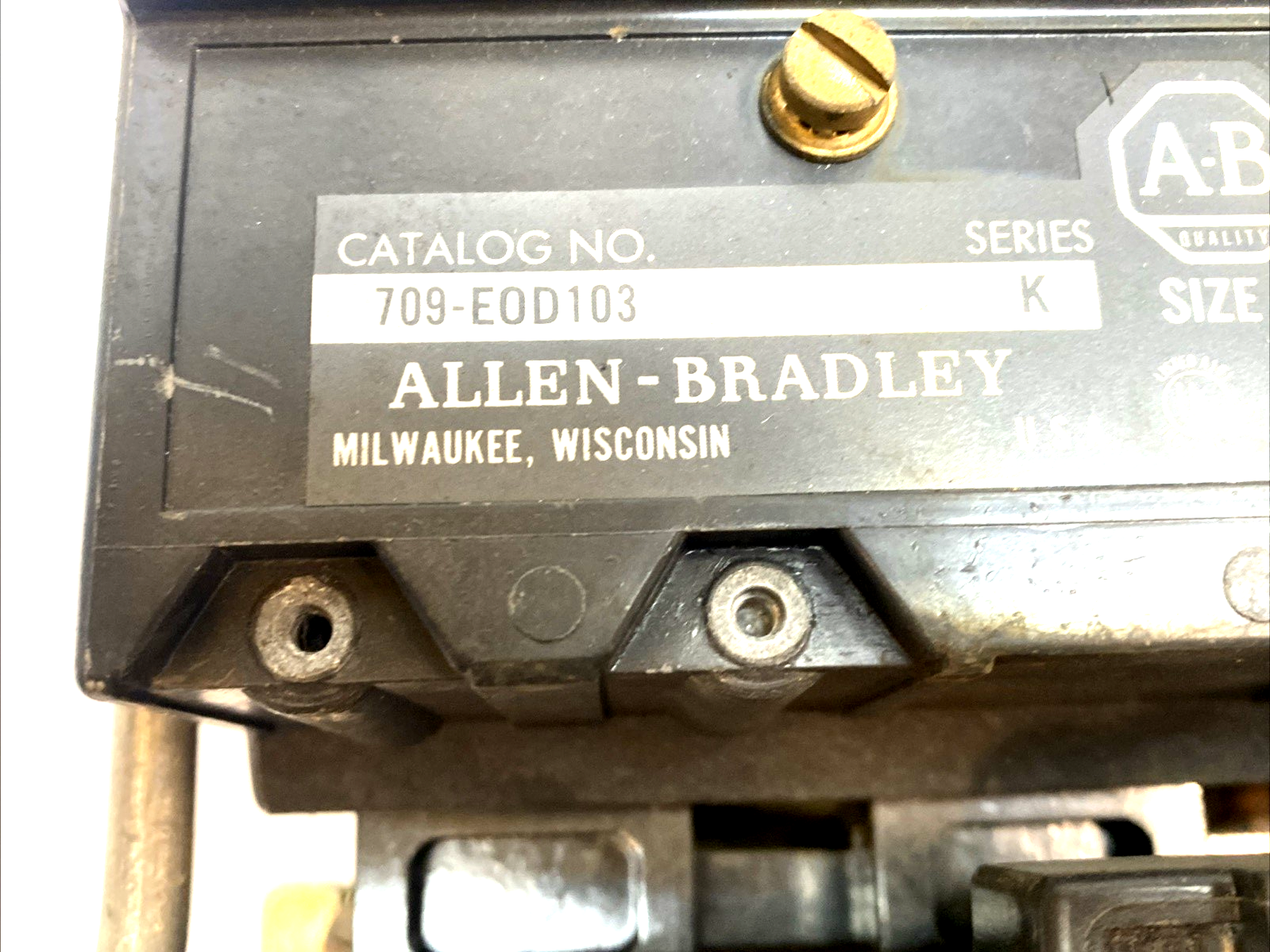709-EOD103 | Allen‑Bradley NEMA Size 4 FVNR Motor Starter 3‑Pole 460–575V 100HP - Used - Maverick Industrial Sales